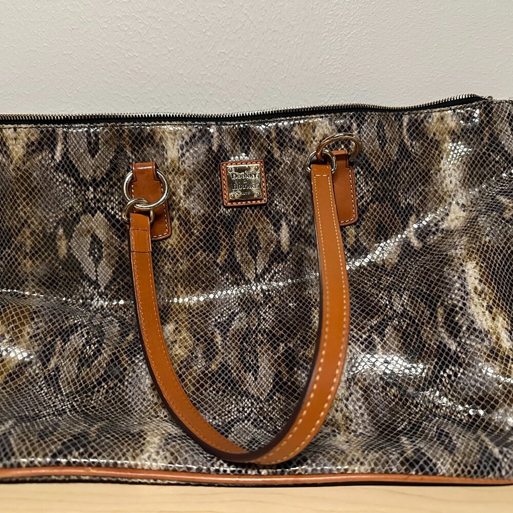 Dooney & Bourke - snakeskin tote - gently used.